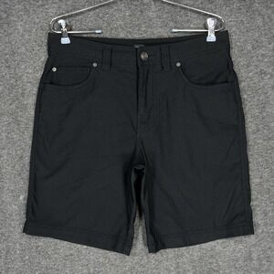 prAna Shorts Men 31 Brion II 9" Black Stretch Trail Outdoor Hiking Gorpcore